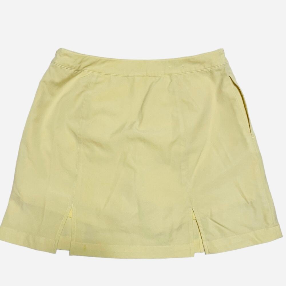 Ashworth Golf Skort Yellow Pockets Size 8